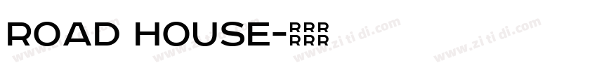 Road house字体转换